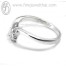 แหวนทองคำขาว แหวนเพชร แหวนคู่ แหวนแต่งงาน แหวนหมั้น -  R1185DWG